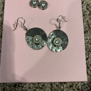 Stainless steel bullet earrings, selling in a pair